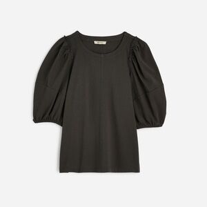 NWT Madewell Puff Sleeve Tee - dark surplus color, size XS
